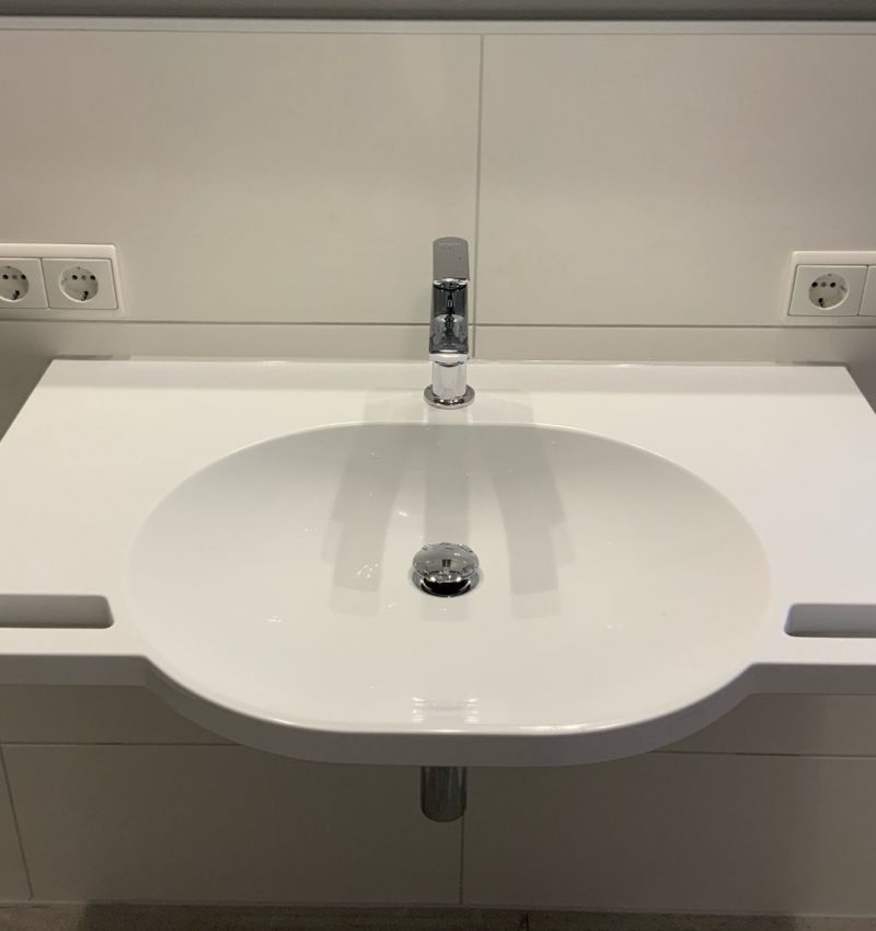 Barrierefreie Badsanierung mit Fußbodenheizung in Oranienburg 6