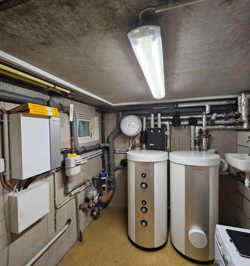 Luft-Wasser-Wärmepumpe von Weishaupt gegen eine Gasheizung in Bernau 8
